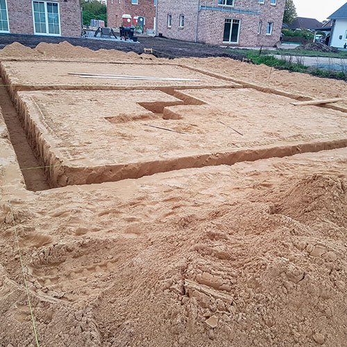 Abertura de Alicerce Abertura de Alicerce